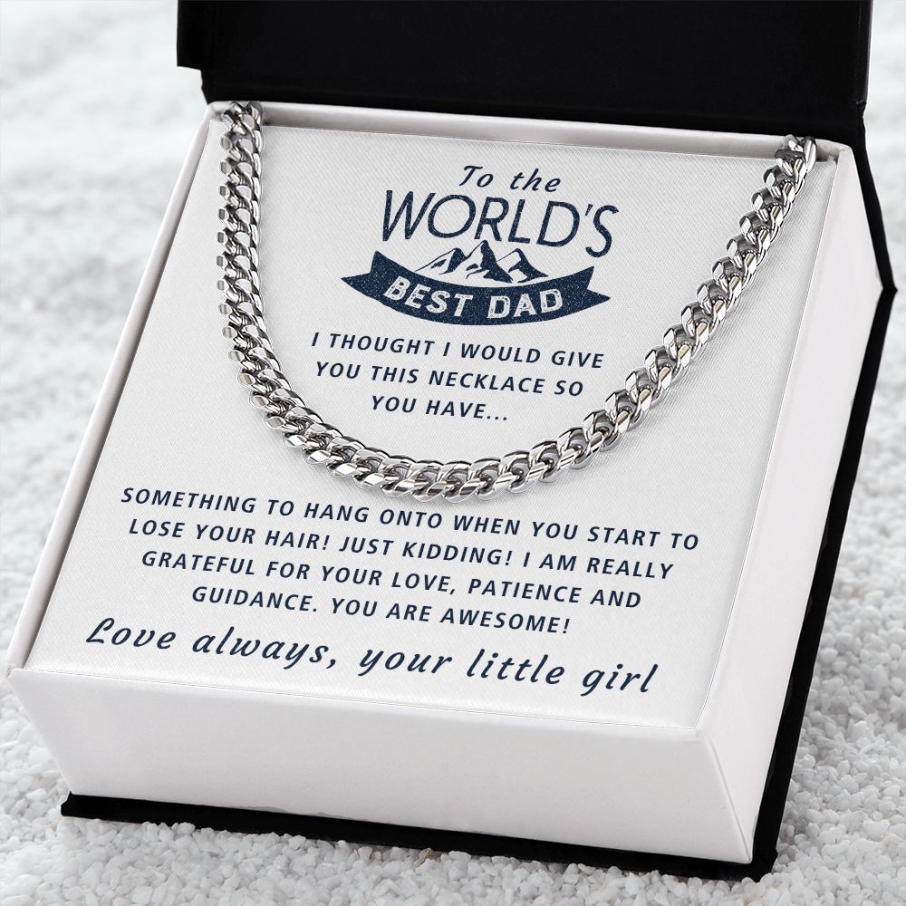 You Are Awesome - Length Adjustable Cuban Link Chain For Dad