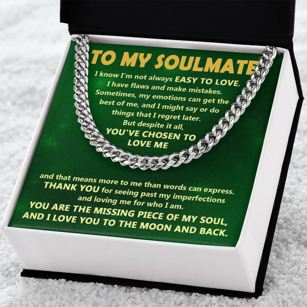 Chosen To Love - Length-Adjustable Cuban Link Chain For Soulmate