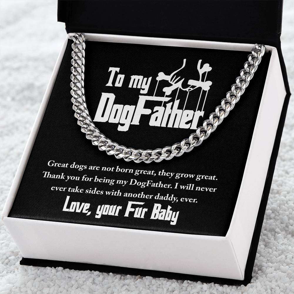 Never Take Sides - Length-Adjustable Cuban Link Chain For Dog Father