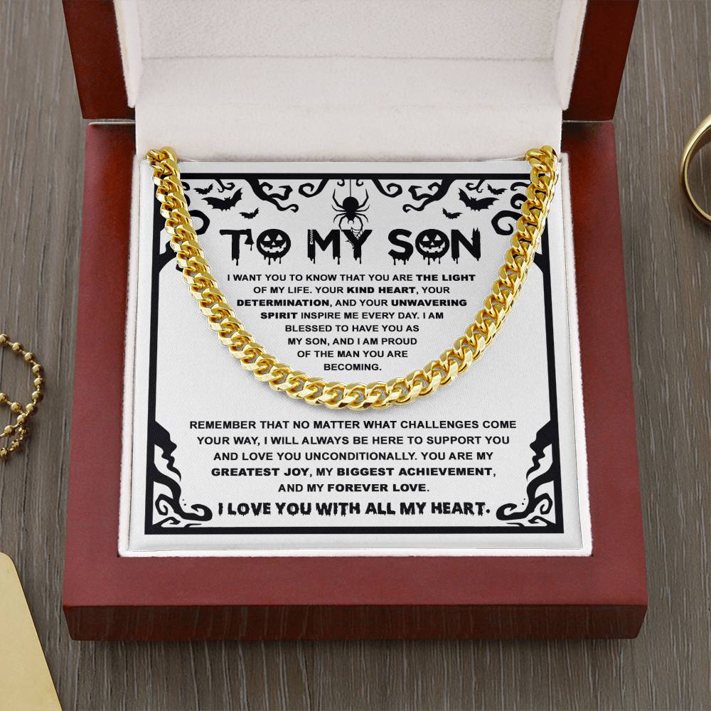 My Biggest Achievement - Halloween-Themed Cuban Link Chain For Son