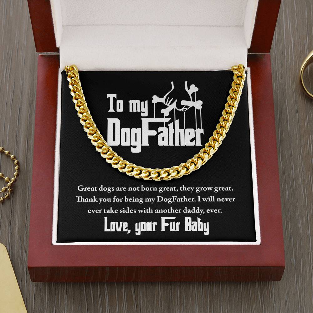 Never Take Sides - Length-Adjustable Cuban Link Chain For Dog Father