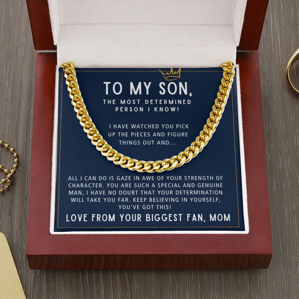 You've Got This - Length Adjustable Cuban Link Chain For Son