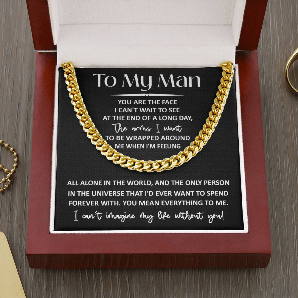 Everything To Me - Length Adjustable Cuban Link Chain For My Man
