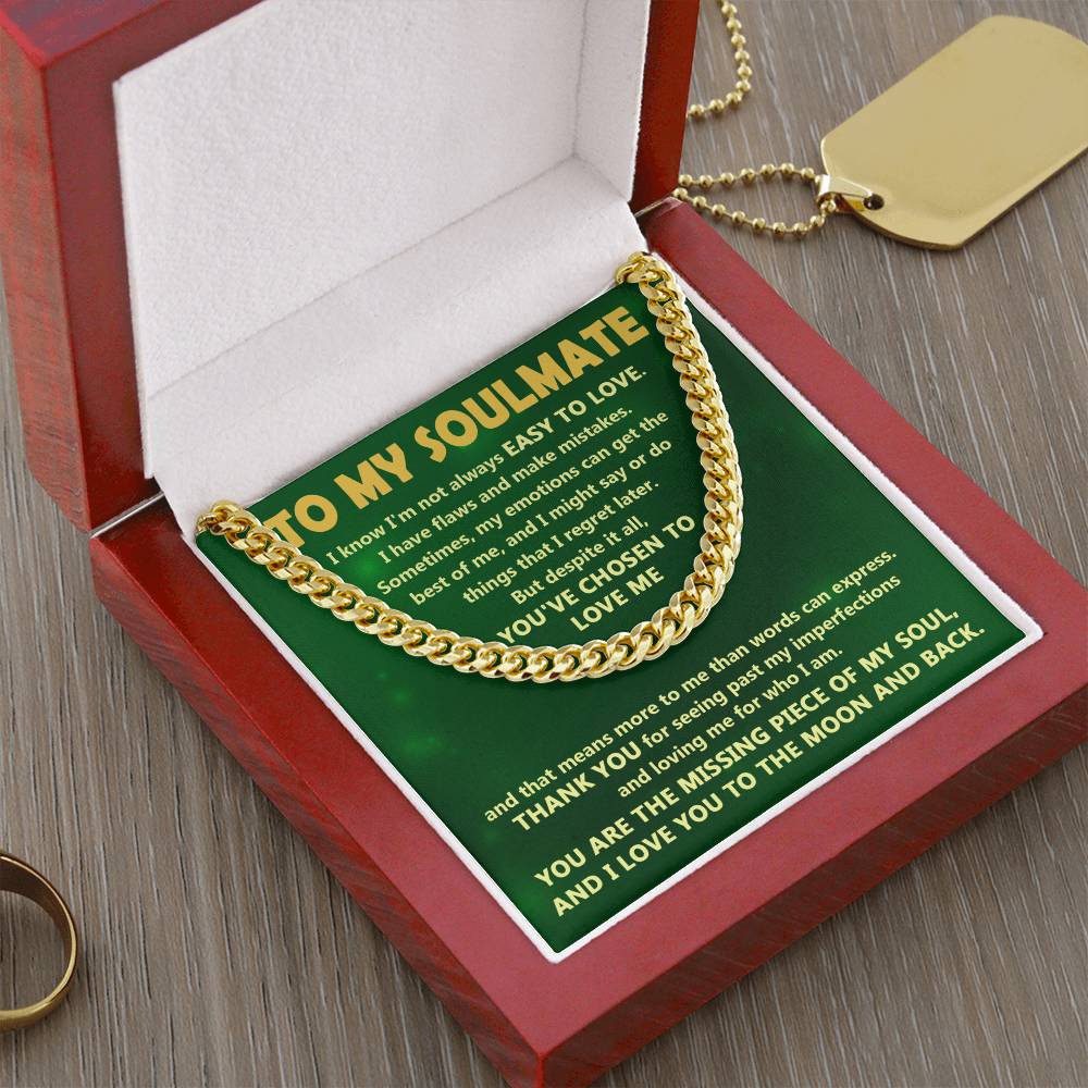 Chosen To Love - Length-Adjustable Cuban Link Chain For Soulmate