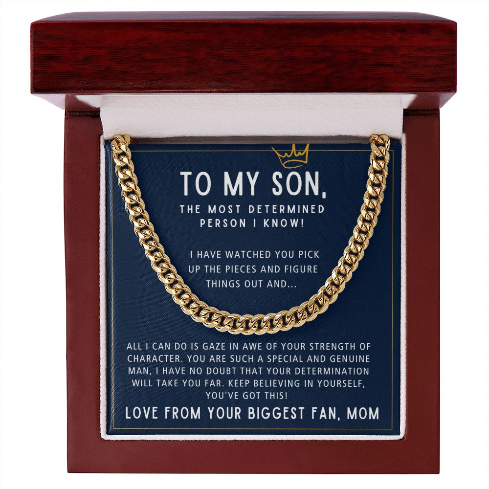 You've Got This - Length Adjustable Cuban Link Chain For Son