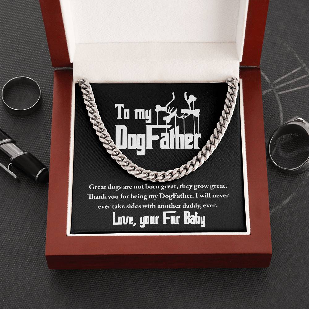 Never Take Sides - Length-Adjustable Cuban Link Chain For Dog Father