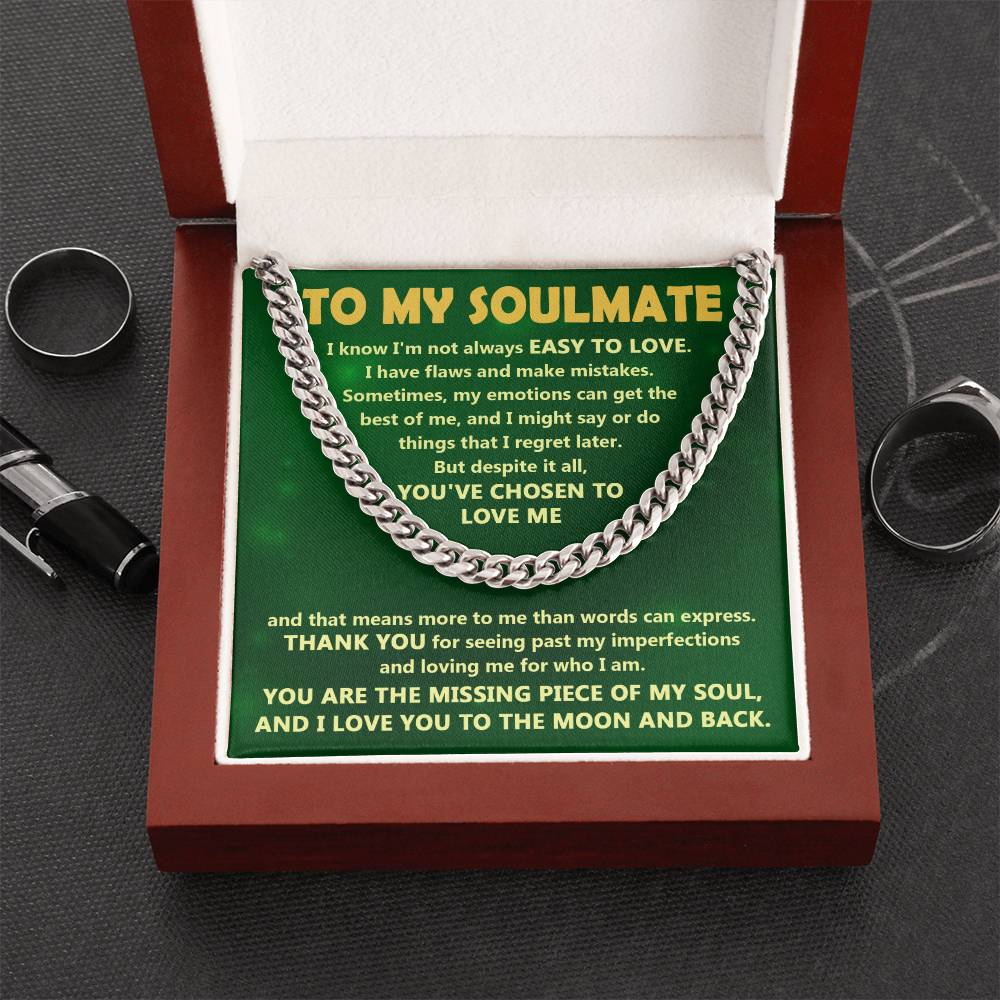 Chosen To Love - Length-Adjustable Cuban Link Chain For Soulmate