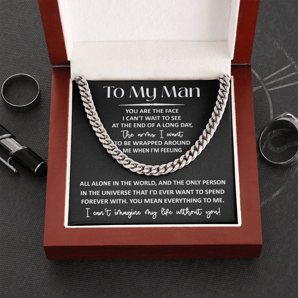Everything To Me - Length Adjustable Cuban Link Chain For My Man