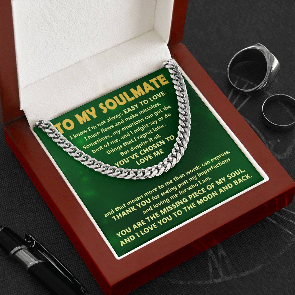 Chosen To Love - Length-Adjustable Cuban Link Chain For Soulmate