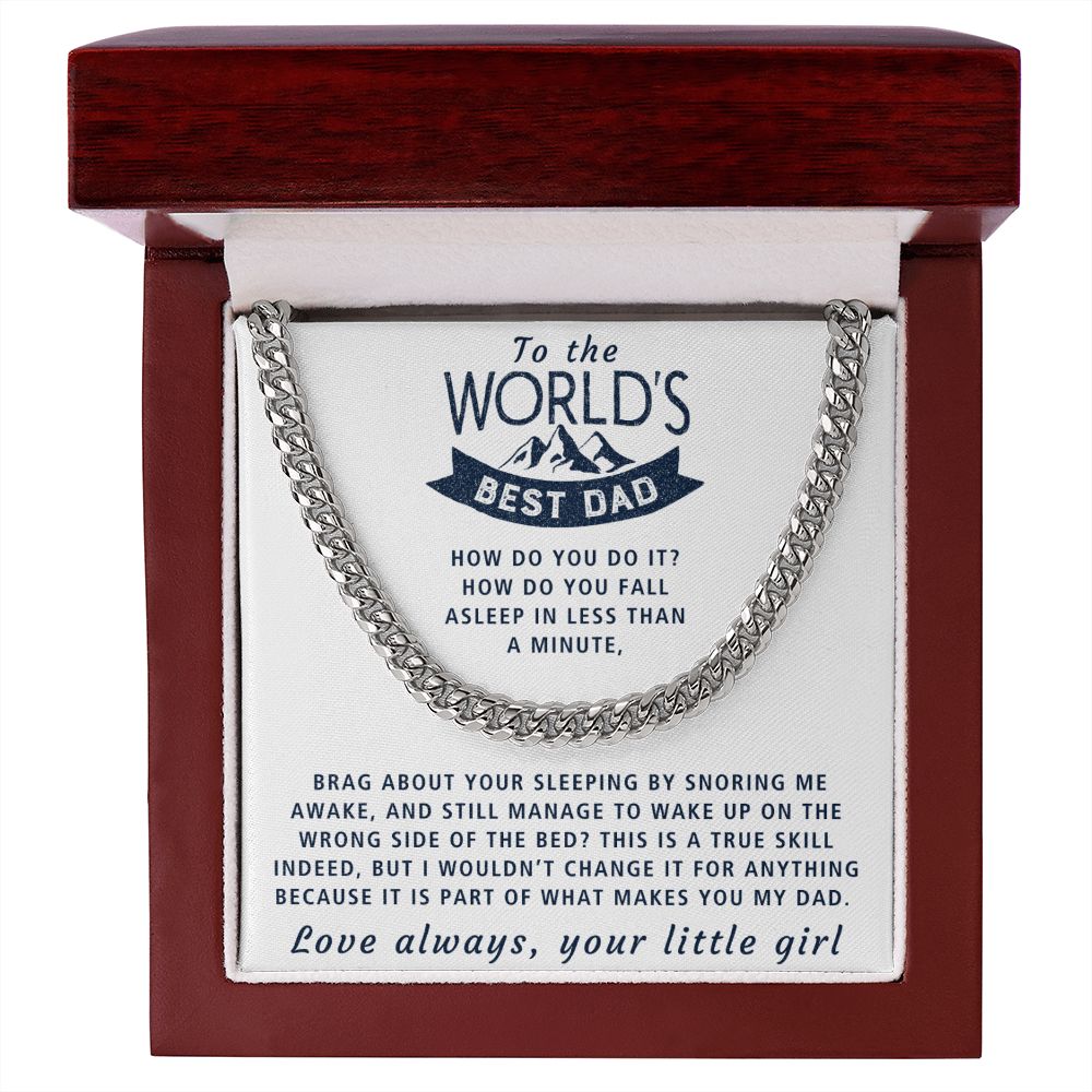 How Do You Do It - Length Adjustable Cuban Link Chain For Dad