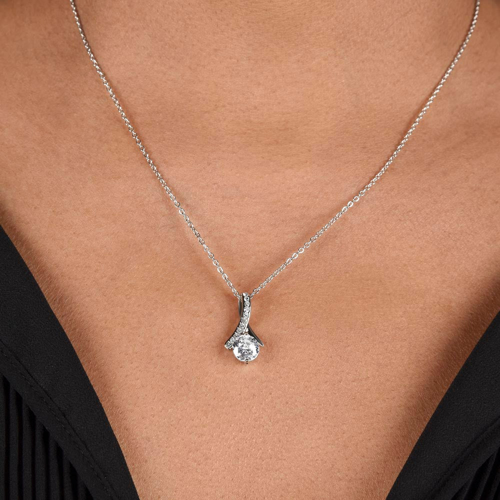 Congratulations Sweet Sister - Alluring Beauty Necklace For Sister On Her Wedding Day
