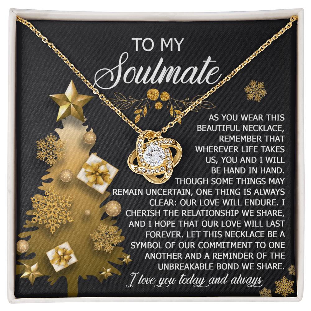 Our Love Will Endure - Love Knot Necklace For Soulmate For Christmas