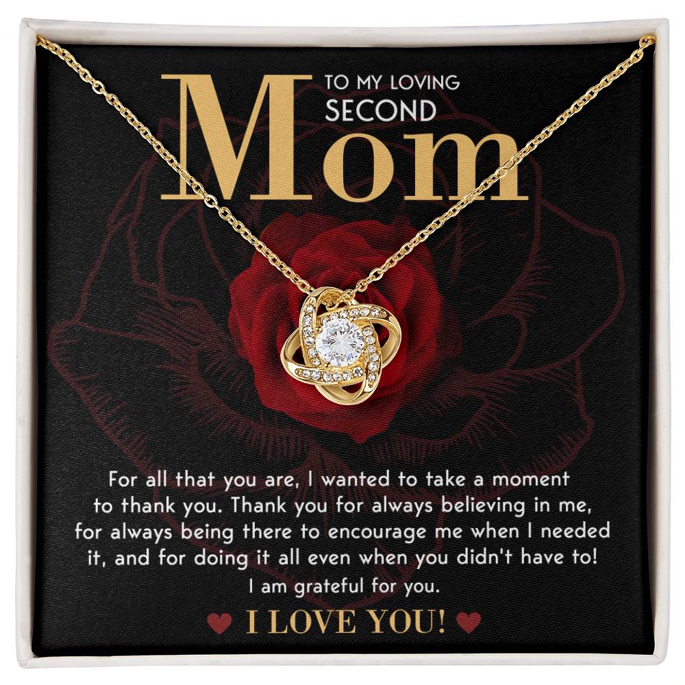 For All That You Are - Love Knot Necklace For Bonus Mom