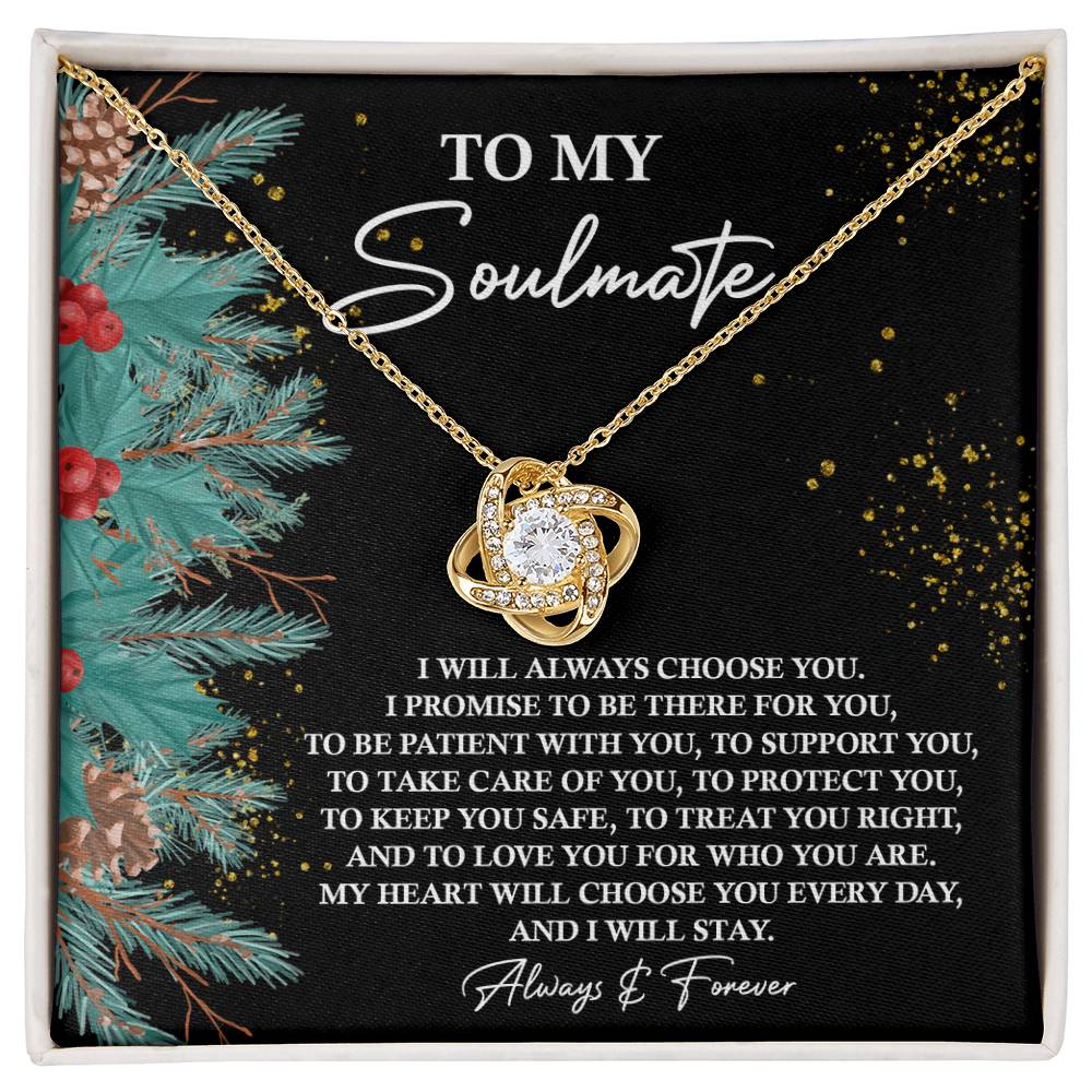 To Treat You Right - Love Knot Necklace For Soulmate For Christmas