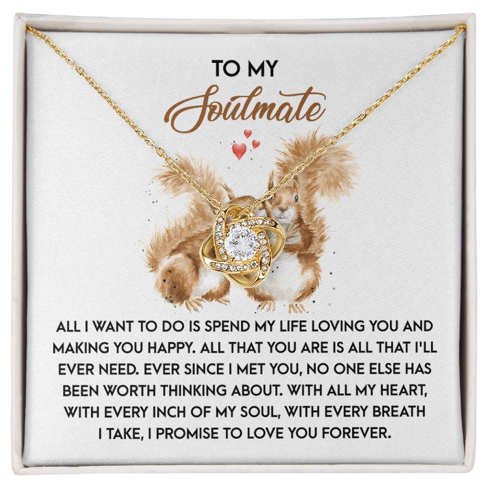 Making You Happy - Love Knot Necklace For Soulmate For Christmas