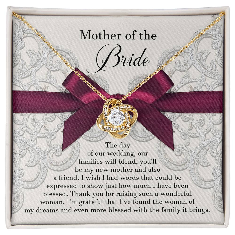 My New Mother - Love Knot Necklace For Bride's Mother