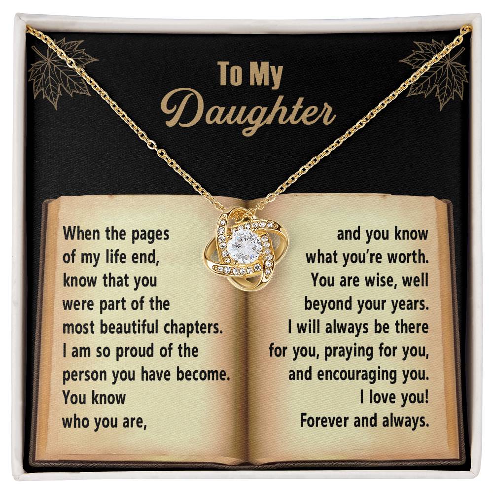 Beyond Your Years - Love Knot Necklace For Daughter