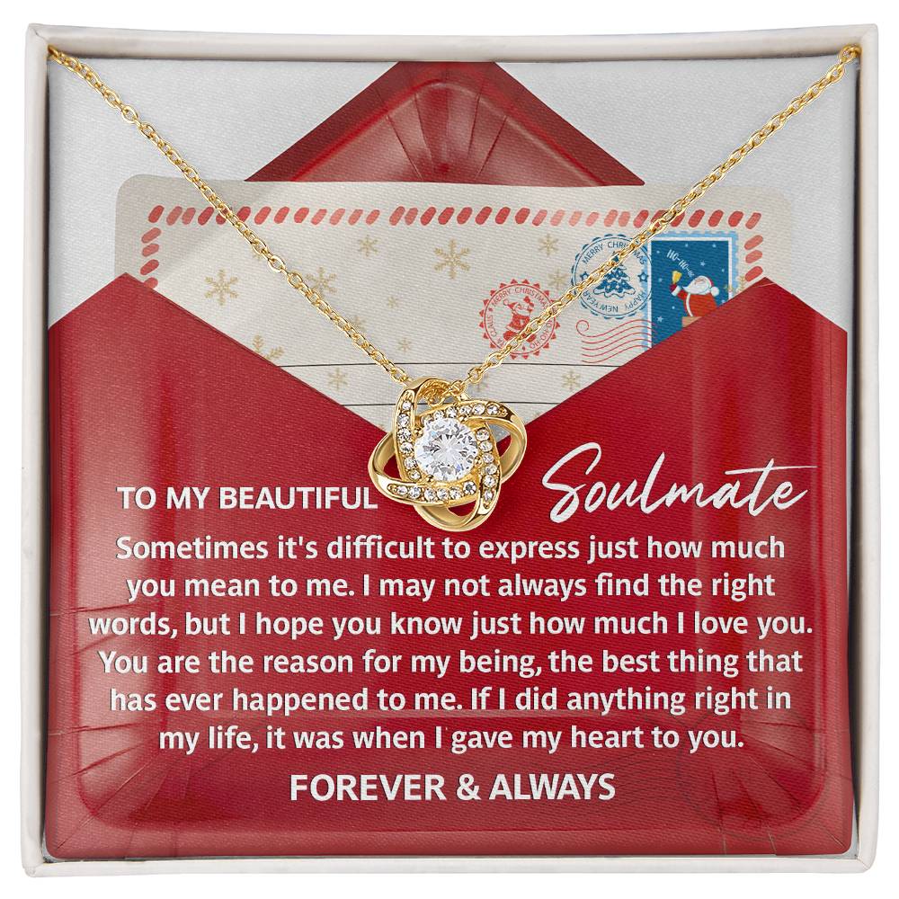 The Reason For My Being - Love Knot Necklace For Soulmate For Christmas