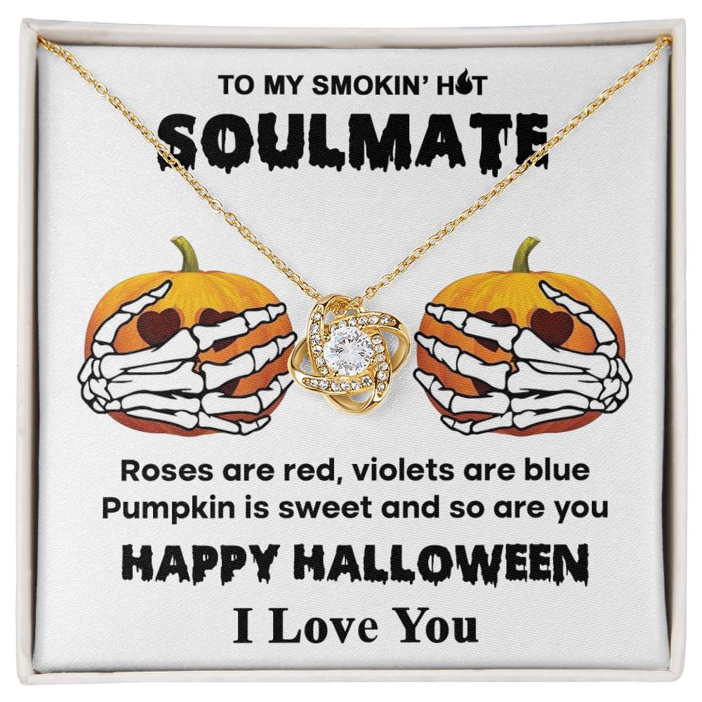 Sweet Pumpkin - Love Knot Halloween Necklace For Soulmate
