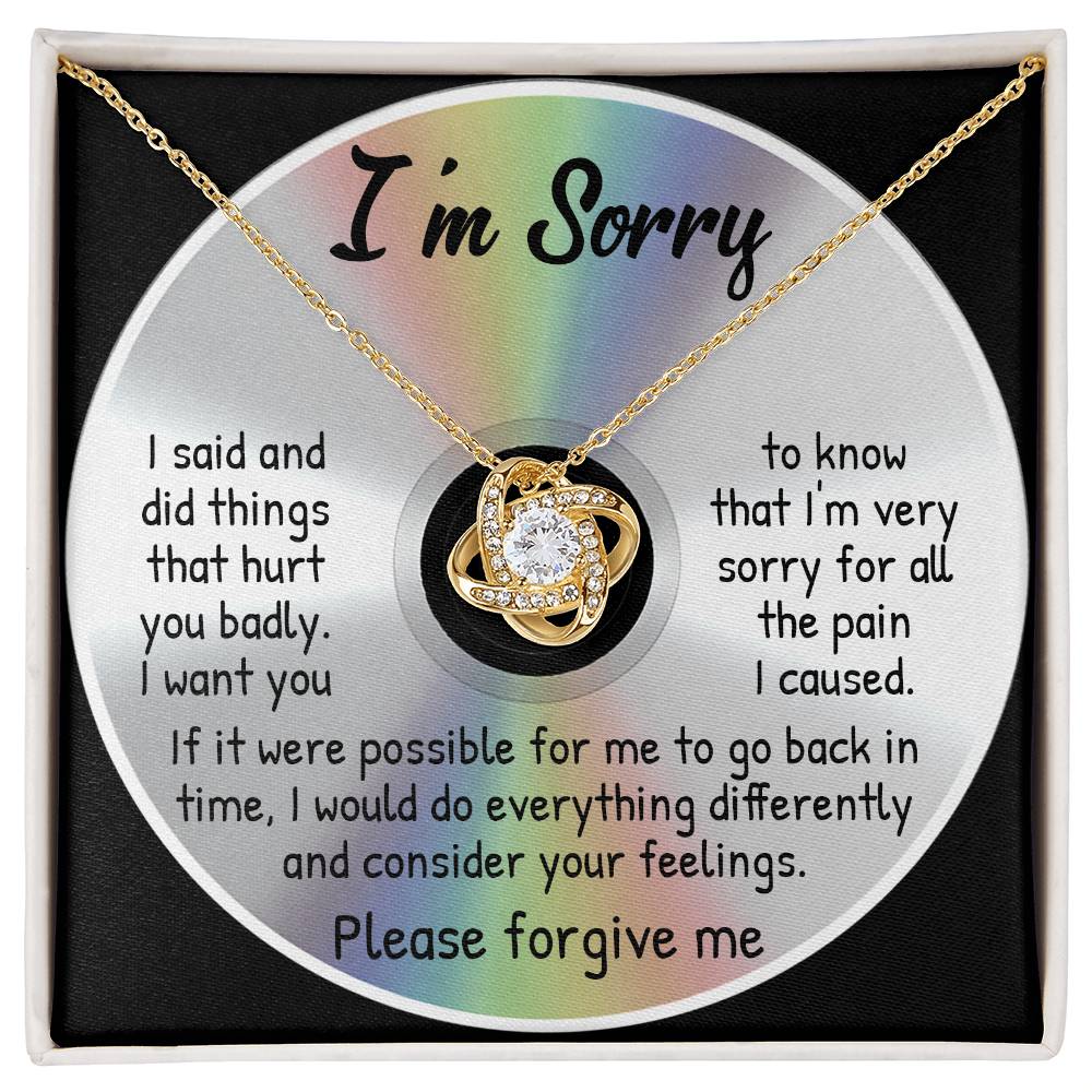 To Go Back In Time - Love Knot Apology Necklace