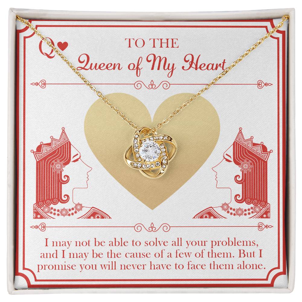 Queen Of My Heart - Love Knot Necklace For Her