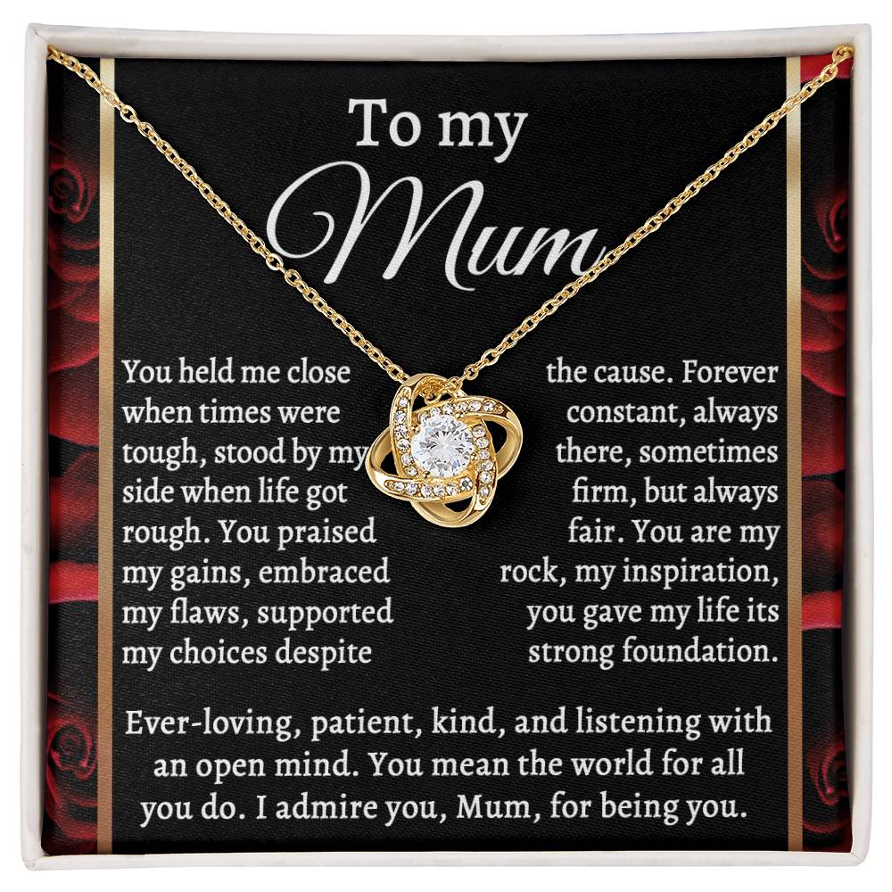 For All You Do - Love Knot Necklace For Mom