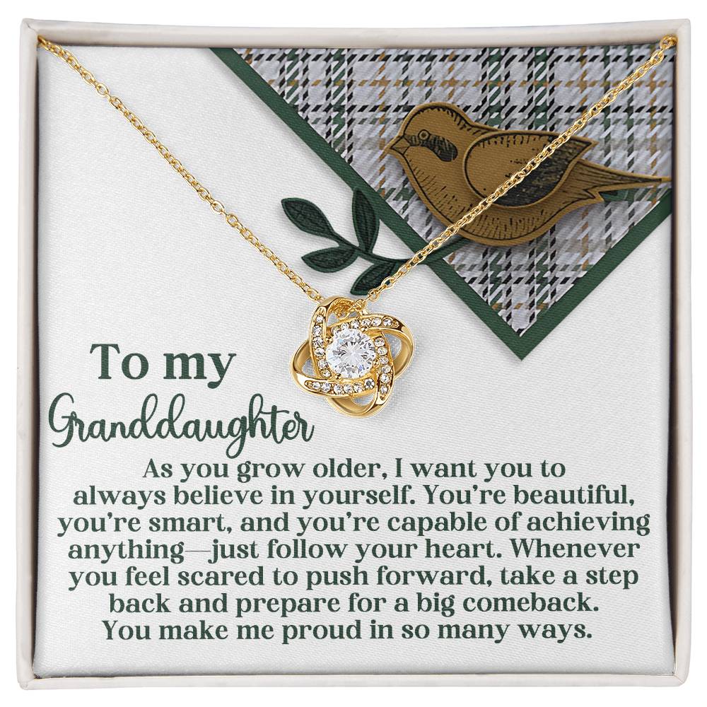 A Big Comeback - Love Knot Necklace For Granddaughter