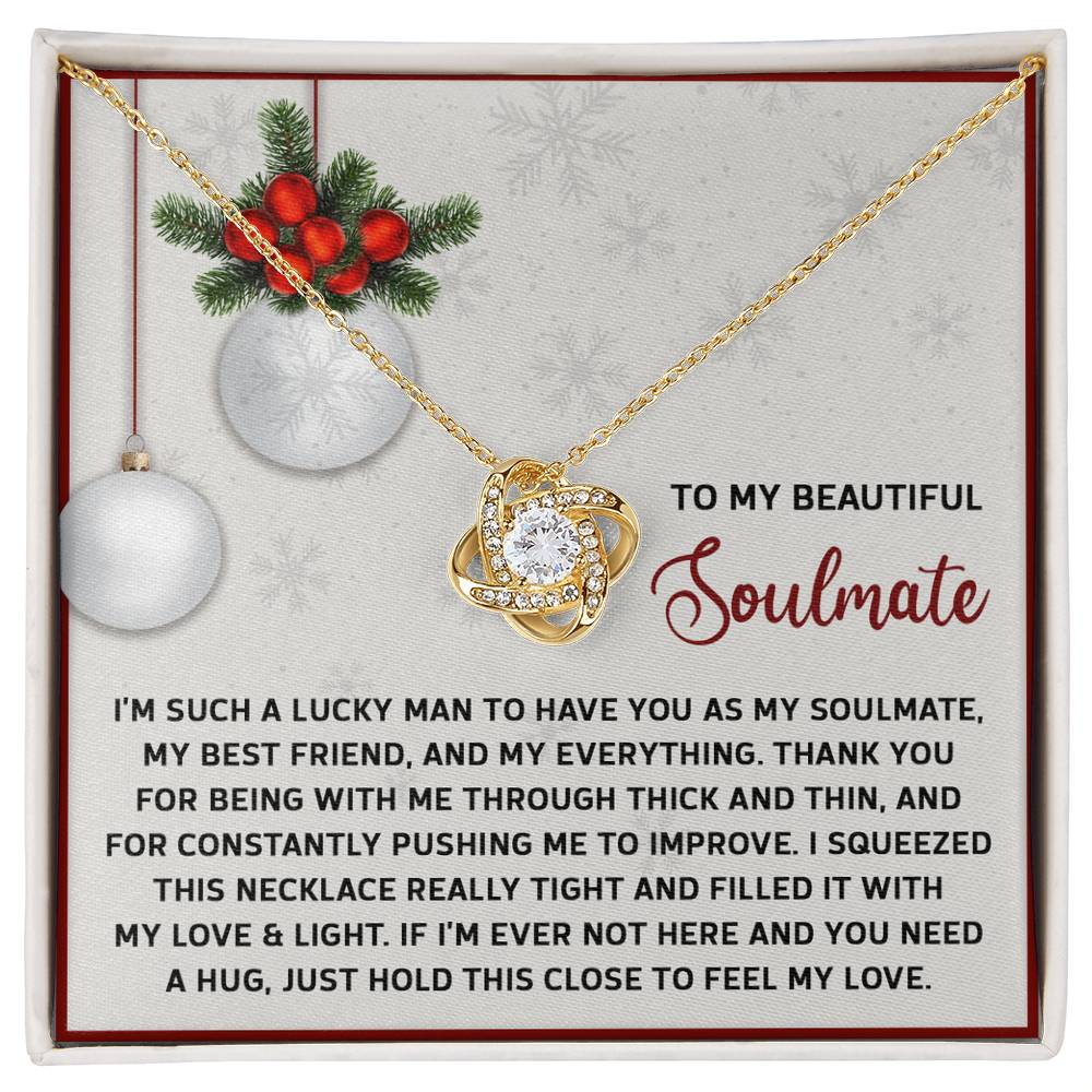 Feel My Love - Love Knot Necklace For Soulmate For Christmas