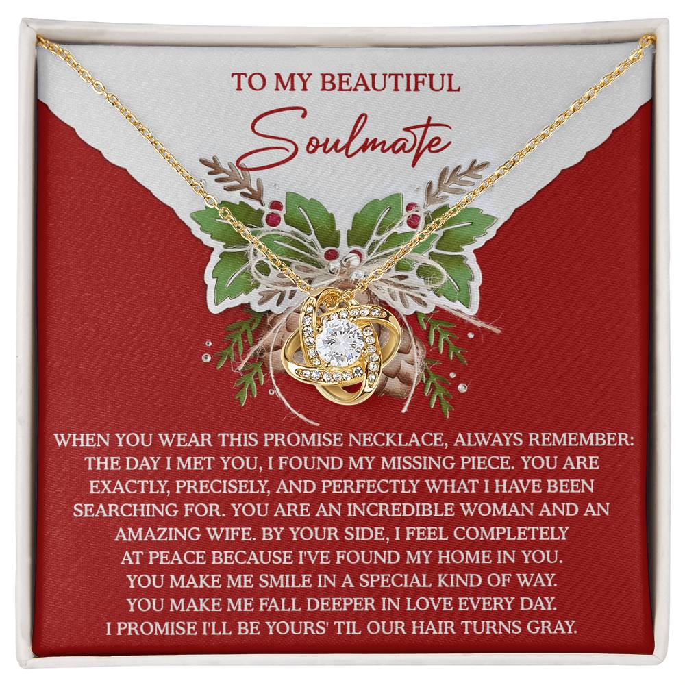 My Missing Piece - Love Knot Necklace For Soulmate For Christmas
