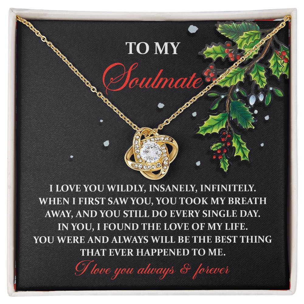 Love Of My Life - Love Knot Necklace For Soulmate For Christmas
