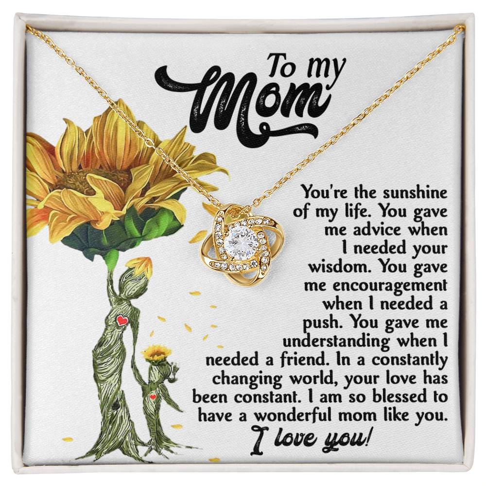 Sunshine Of My Life - Love Knot Necklace For Mom