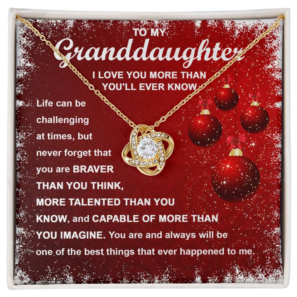 The Best Things - Love Knot Necklace For Granddaughter For Christmas