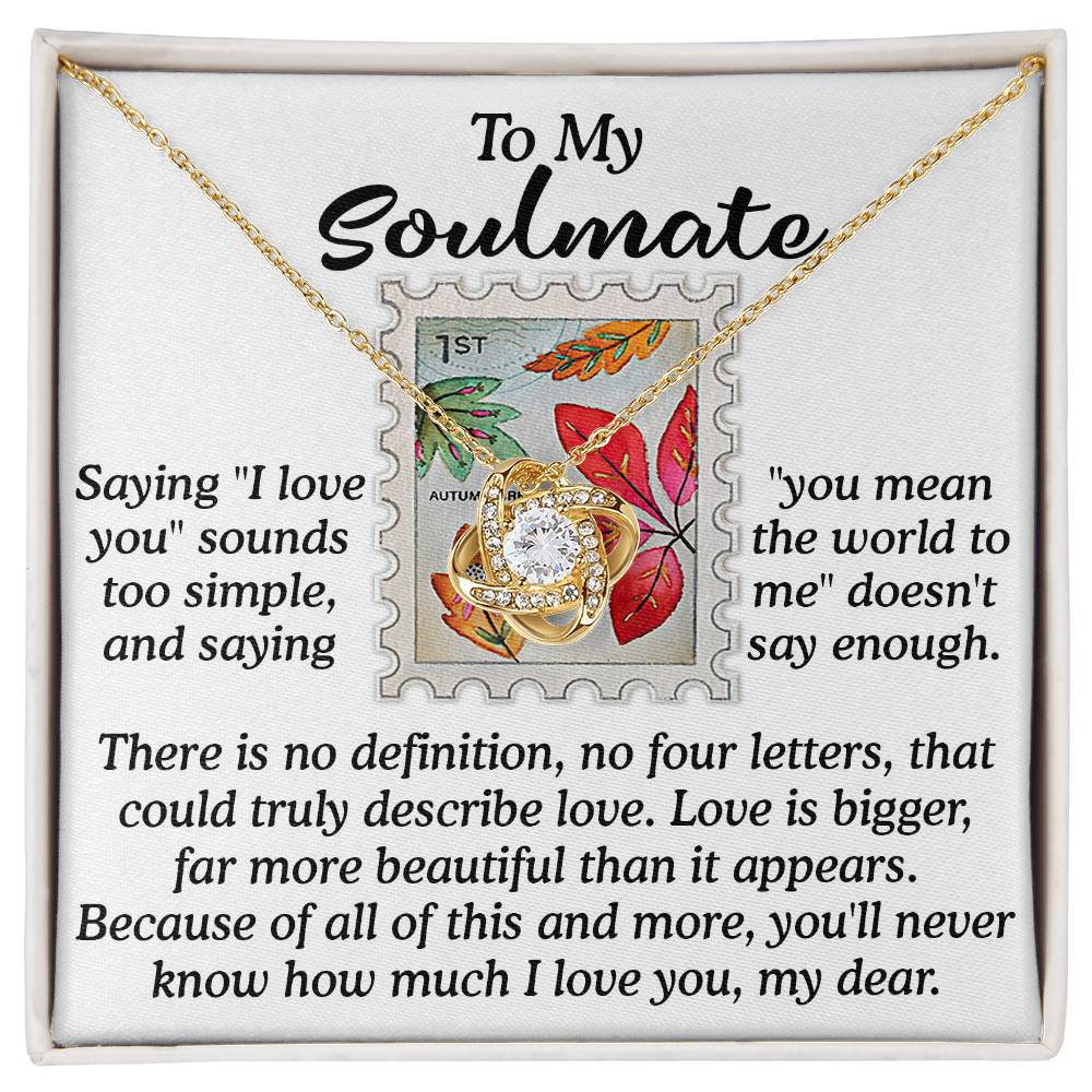 Far More Beautiful - Love Knot Necklace For Soulmate