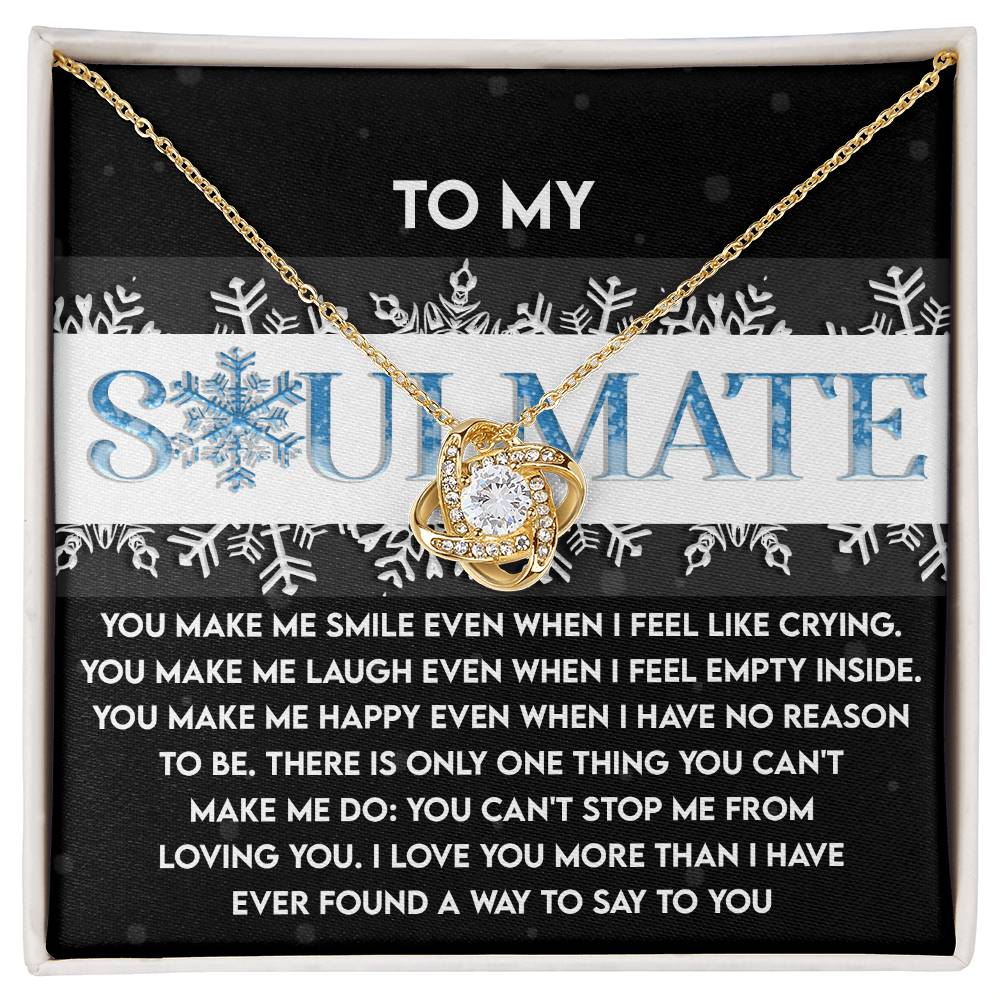 Loving You - Love Knot Necklace For Soulmate For Christmas