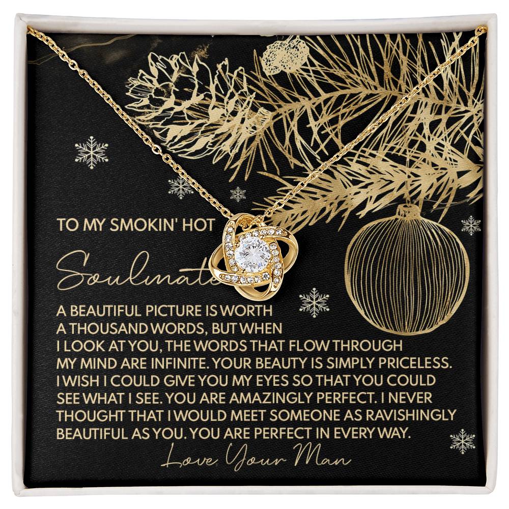 Amazingly Perfect - Love Knot Necklace For Soulmate For Christmas