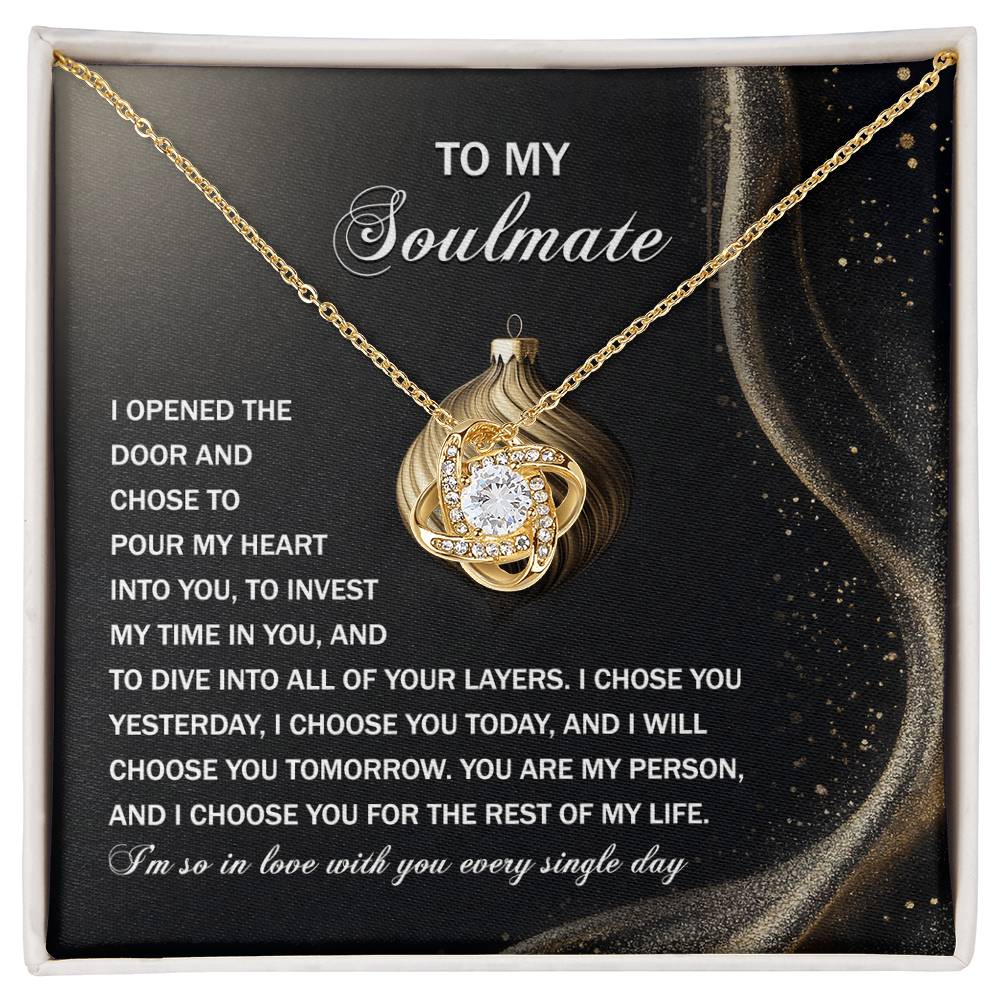 Into You - Love Knot Necklace For Soulmate For Christmas