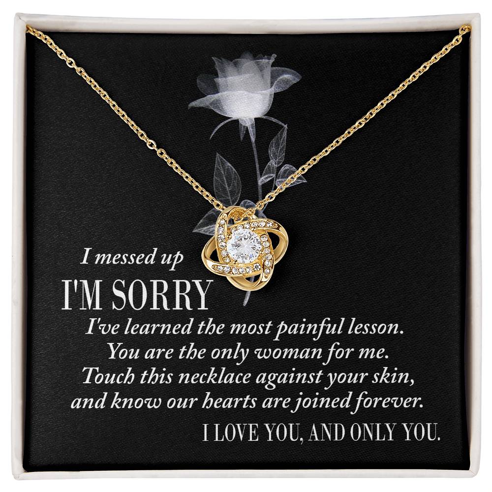 Painful Lesson - Love Knot Apology Necklace