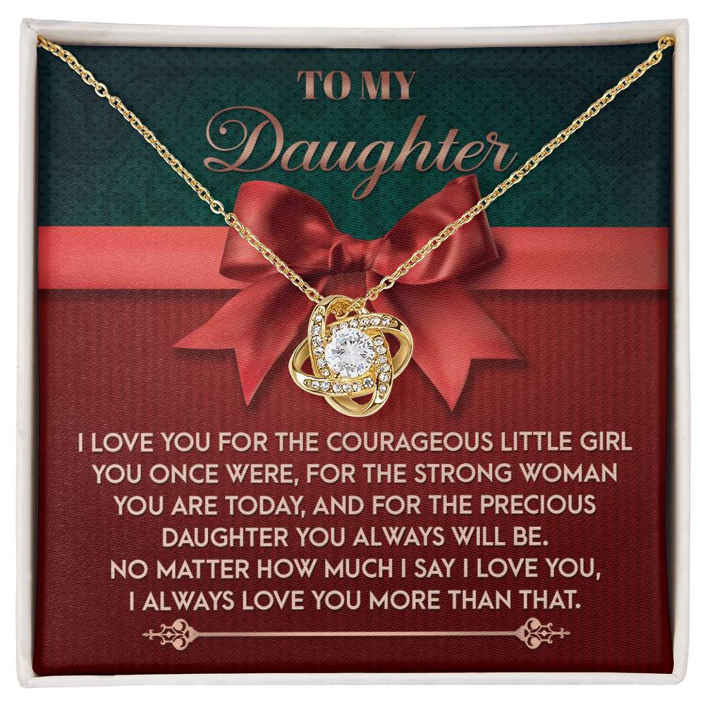 Always Will Be - Love Knot Necklace For Daughter
