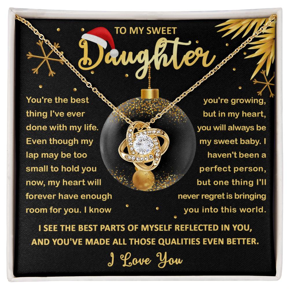 My Sweet Baby - Love Knot Necklace For Daughter For Christmas