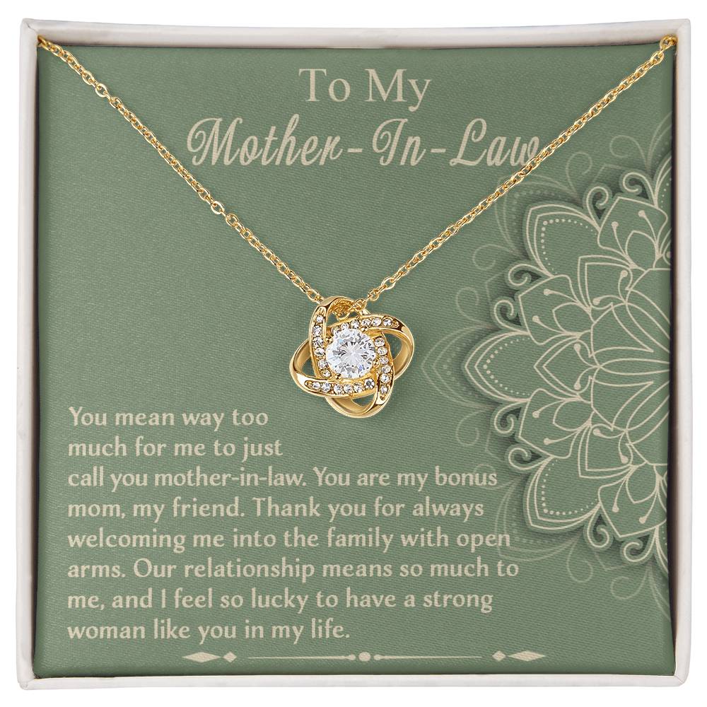 Strong Woman Like You - Love Knot Necklace For Mother-In-Law
