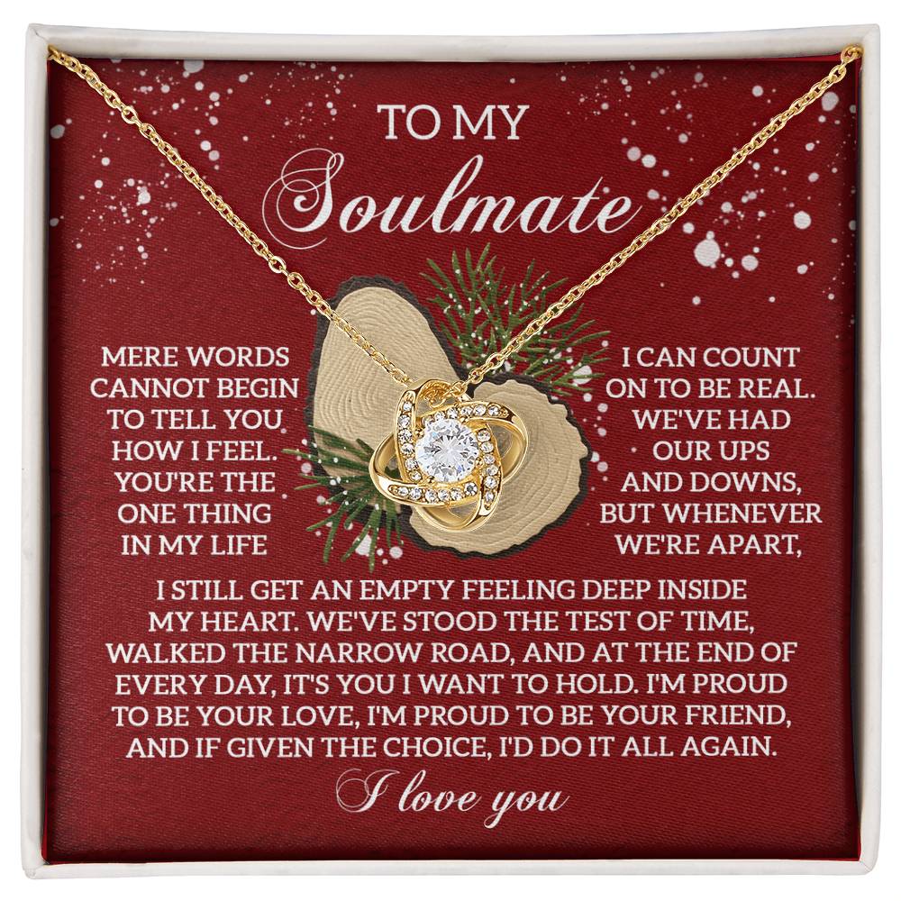 Test Of Time - Love Knot Necklace For Soulmate For Christmas
