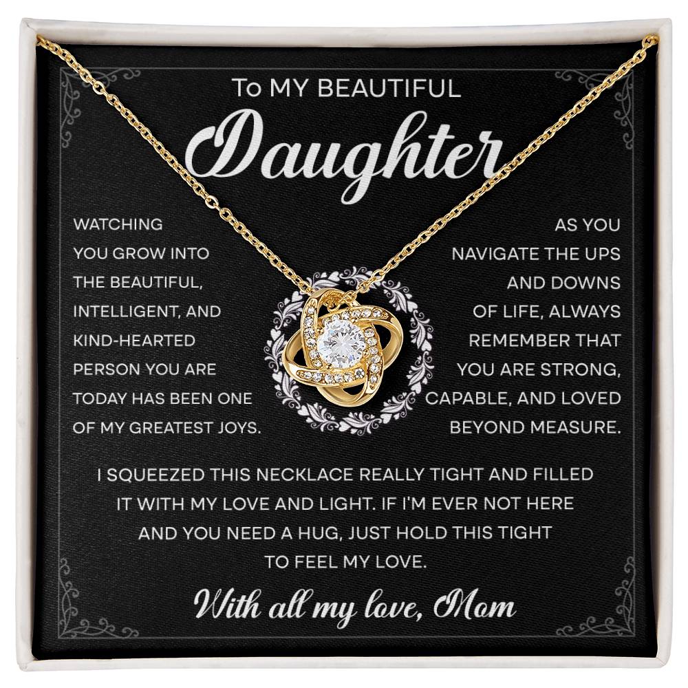 My Greatest Joys - Love Knot Necklace For Daughter