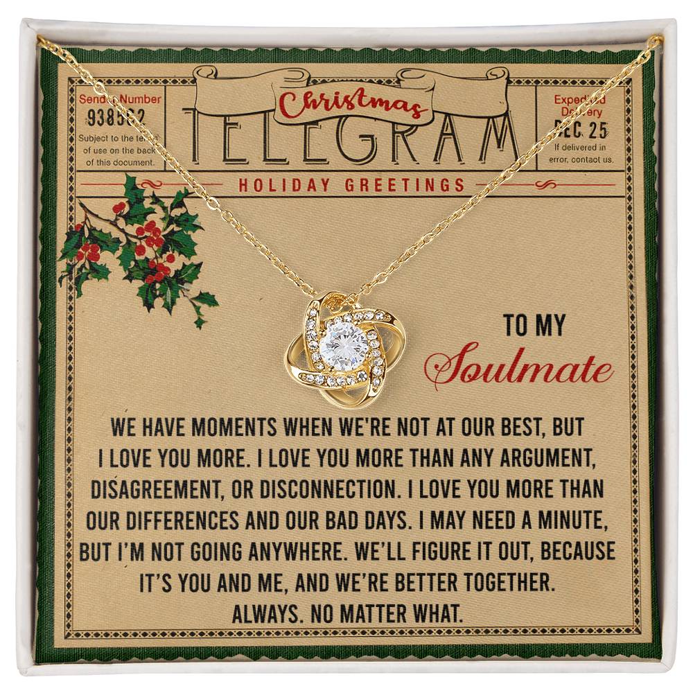 Better Together - Love Knot Necklace For Soulmate For Christmas