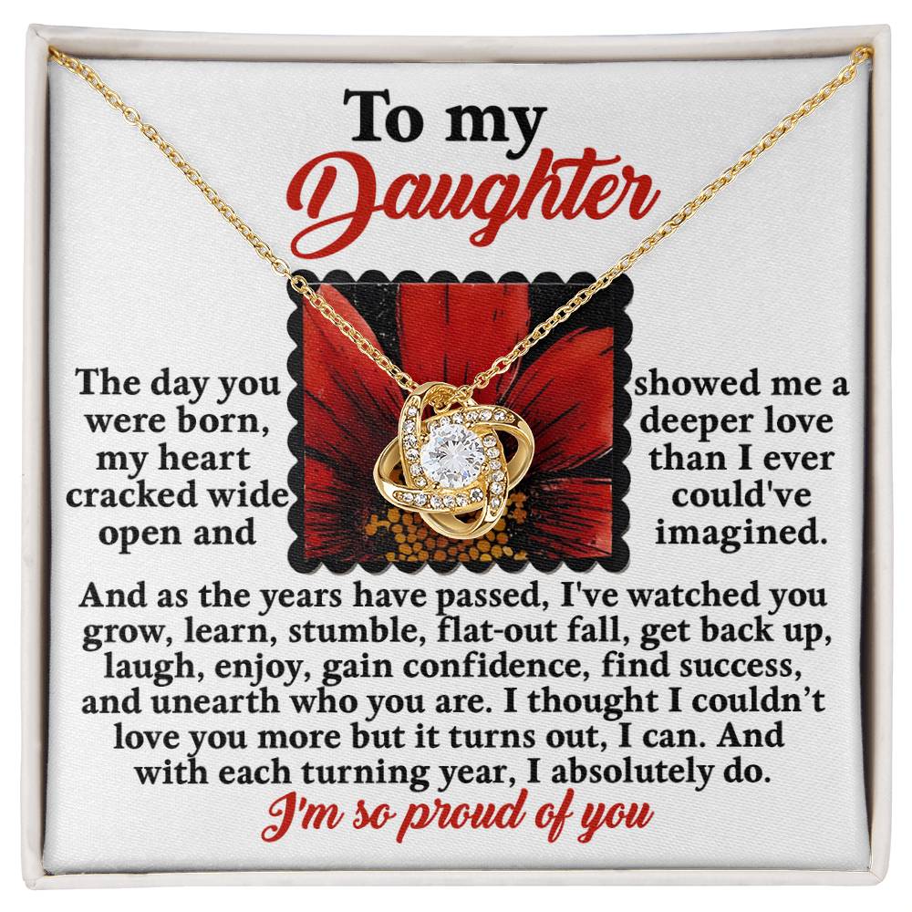 A Deeper Love - Love Knot Necklace For Daughter