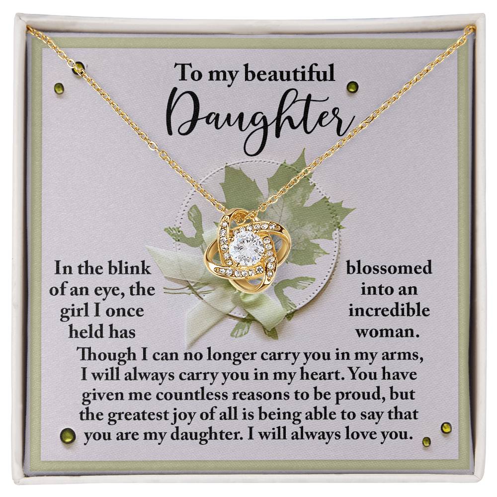 Incredible Woman - Love Knot Necklace For Daughter