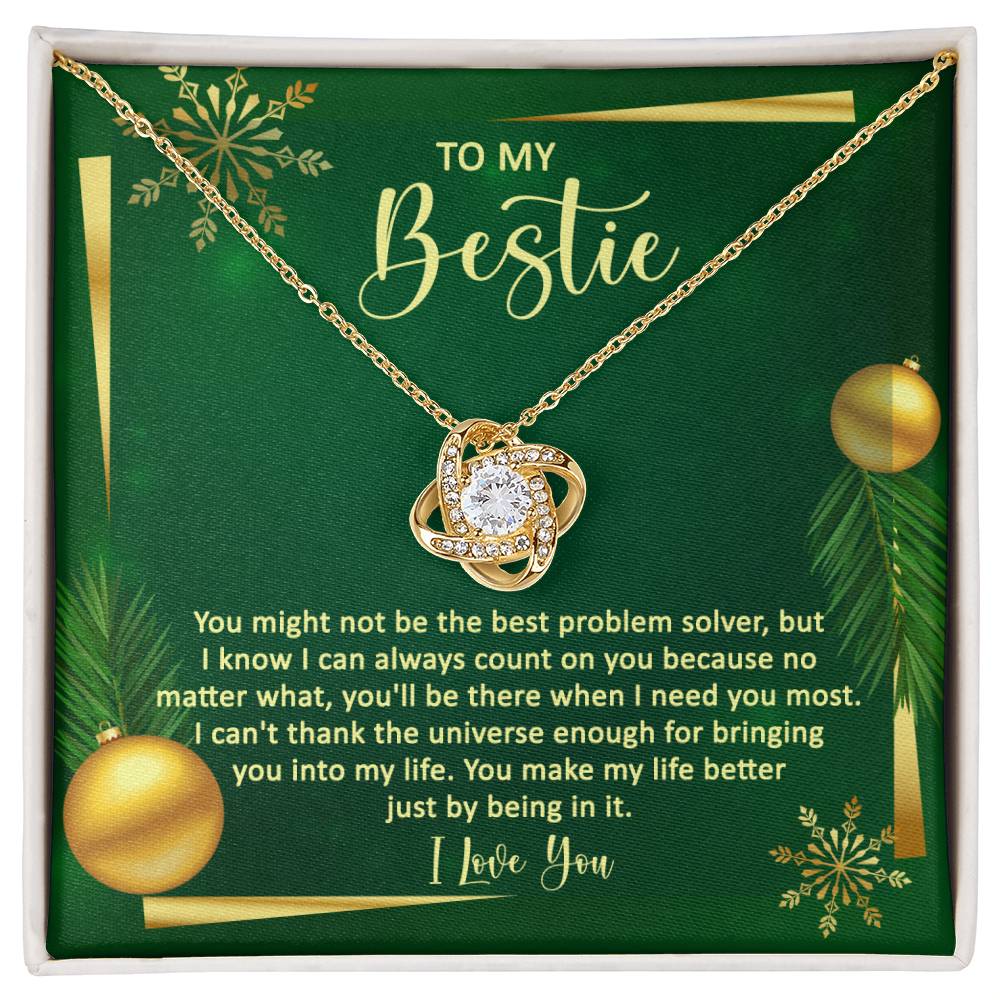 I Know I Can Always Count On You - Love Knot Necklace For Bestie For Christmas