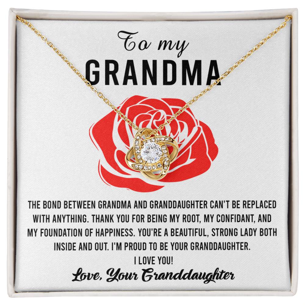 My Foundation Of Happiness - Love Knot Necklace For Grandma