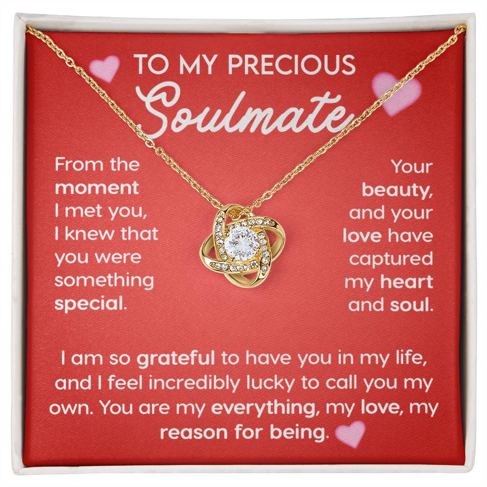 My Precious Soulmate - Love Knot Necklace For Soulmate