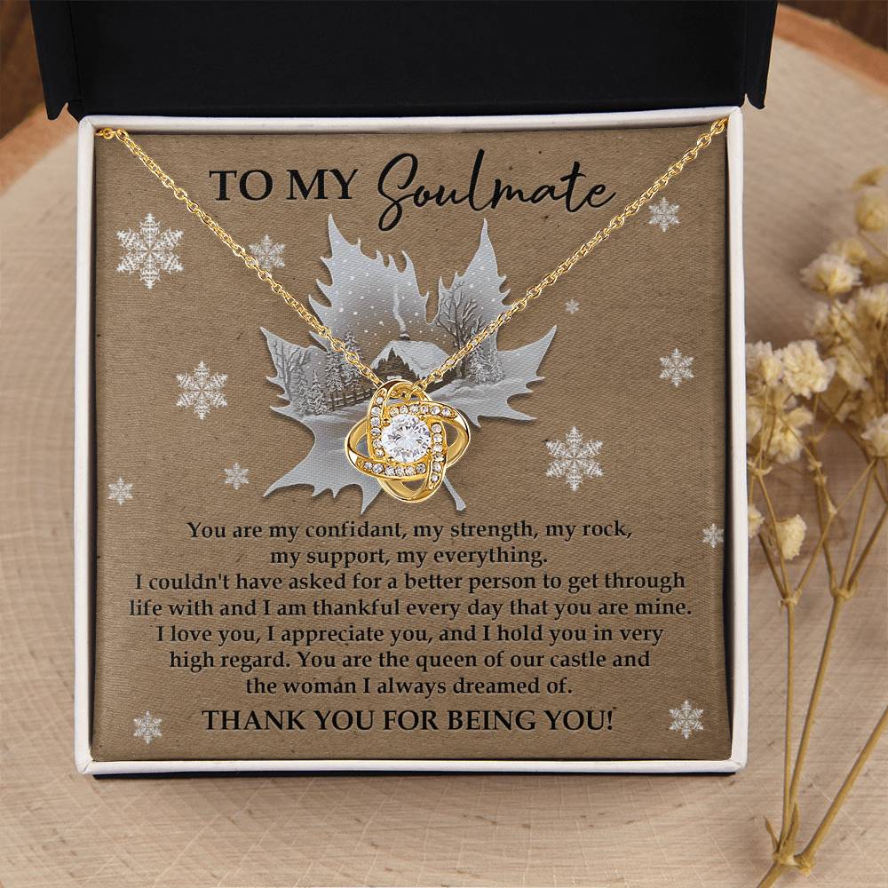 Queen Of Our Castle - Love Knot Necklace For Soulmate For Christmas