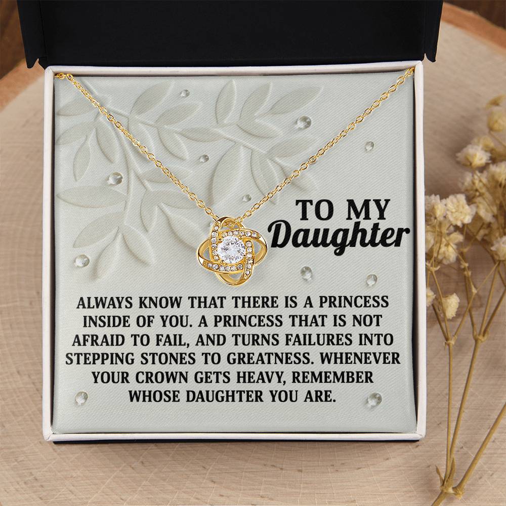 Inside Of You - Love Knot Necklace For Daughter